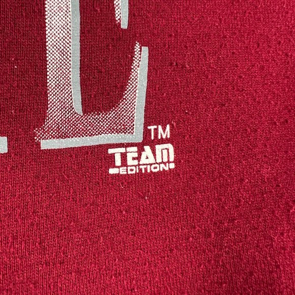 VTG 90s Team Edition Washington State Cougar Sweatshirt Extra Large Red Crewneck - Picture 5 of 15